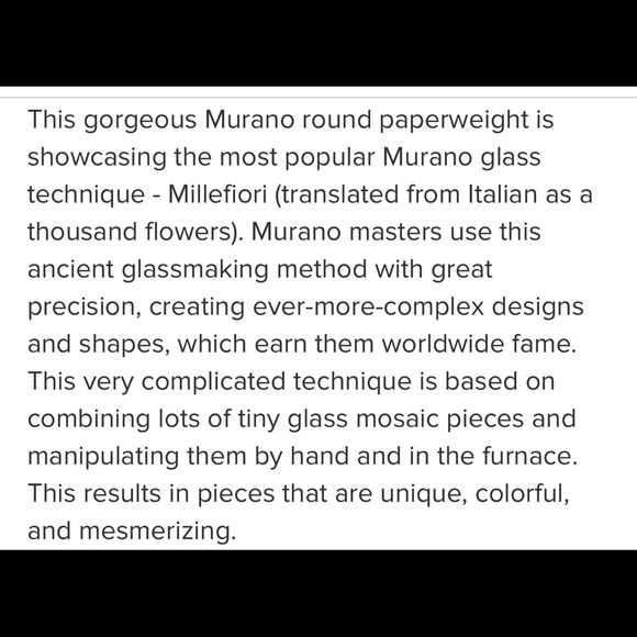 VINTAGE MURANO MILLEFIORI HANDBLOWN PAPERWEIGHT - Picture 9 of 11